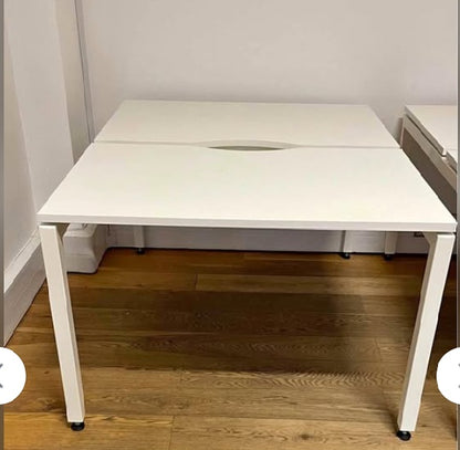 Second hand Office Bench Desks 2 Person 120cm x 73cm per person