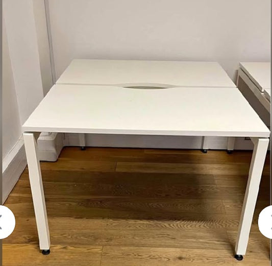 Second hand Office Bench Desks 2 Person 120cm x 73cm per person