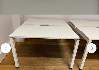 Second hand Office Bench Desks 2 Person 120cm x 73cm per person
