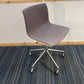 Purple White Contrast Arper Catifa Swivel Chair - Designed by Lievore Altherr Molina on carpet