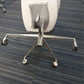 Underside of Arper Catifa Swivel Chair on castors