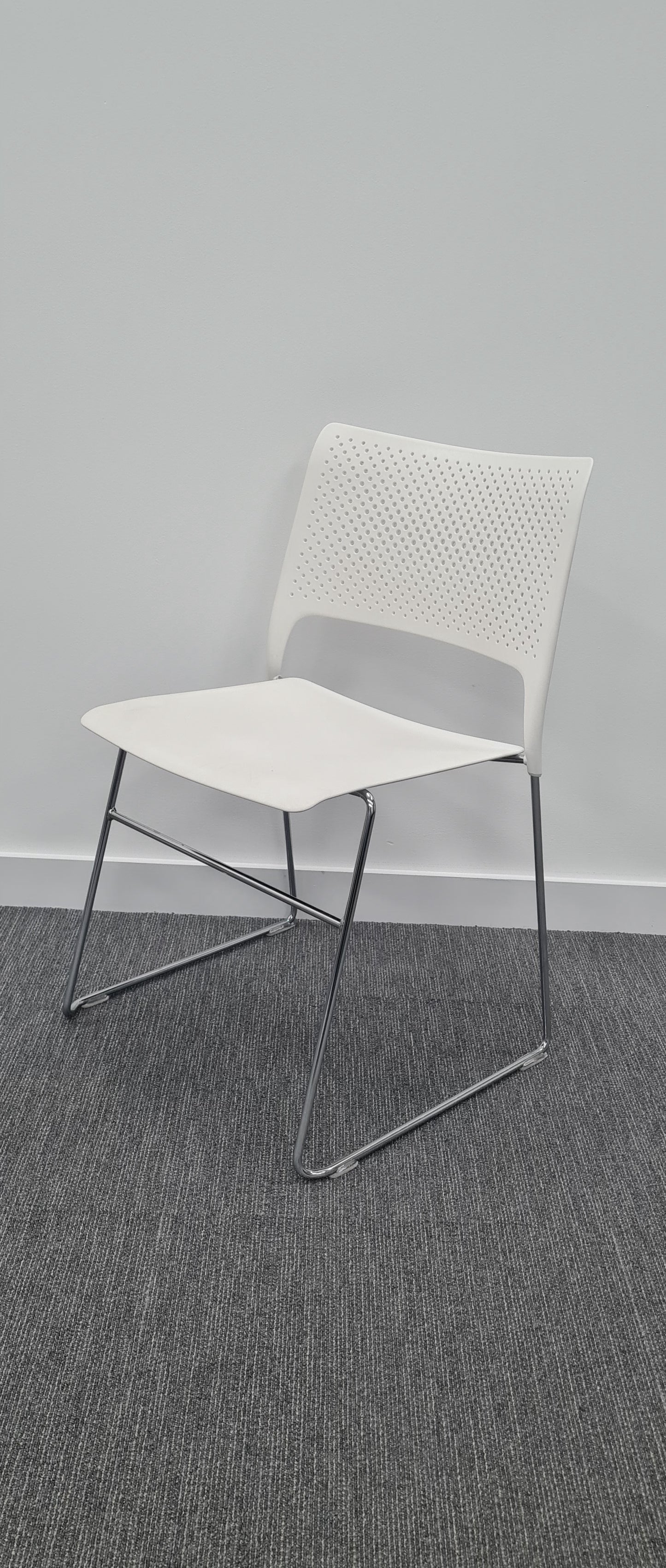 White stacking Meeting and Breakout Chair