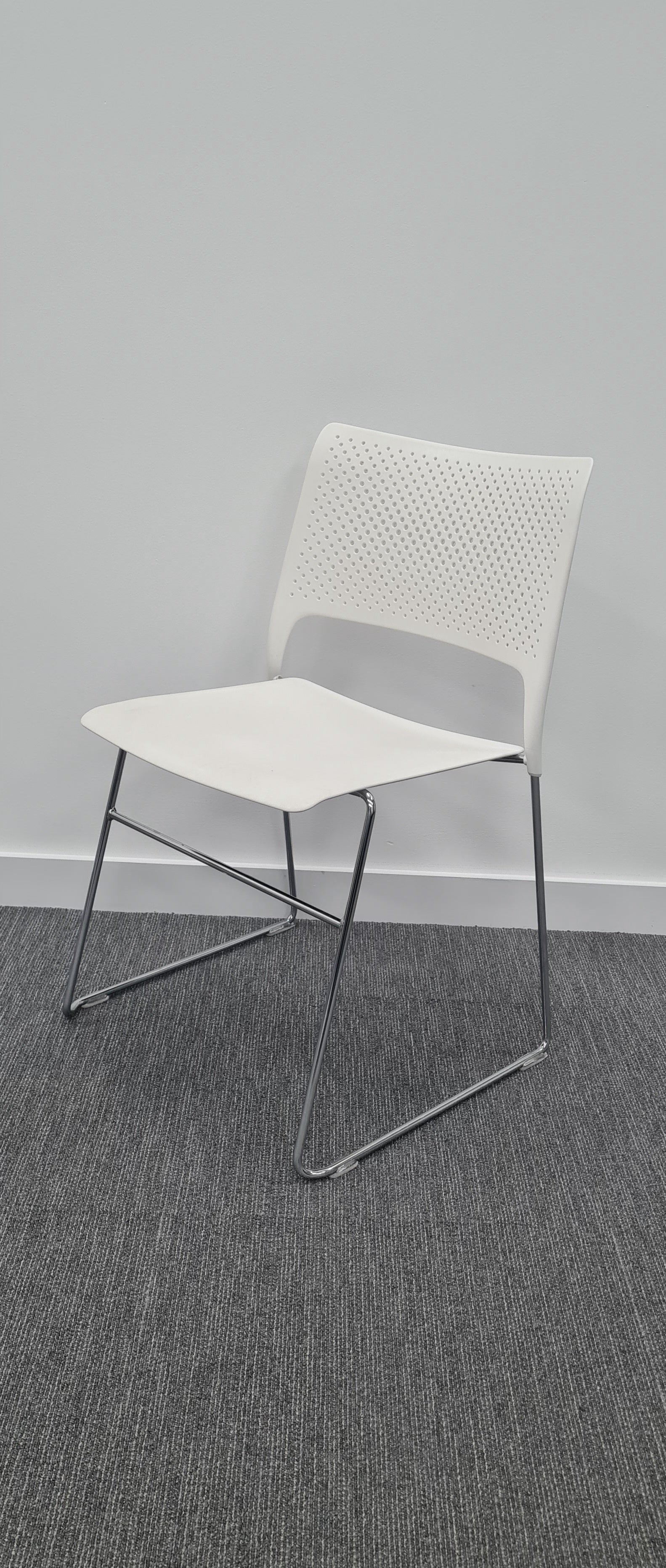 White stacking Meeting and Breakout Chair