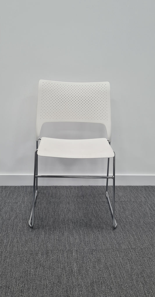 White CORS Stacking Chair
