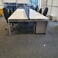 Office table in white in high rise building
