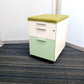 Gloss Office Contrast White / Coloured  3 Drawers Pedestals