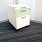 Gloss Office Contrast White / Coloured  3 Drawers Pedestals