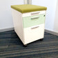 Gloss Office Contrast White / Coloured  3 Drawers Pedestals