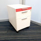 Gloss Office Contrast White / Coloured  3 Drawers Pedestals