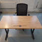 Freestanding Solid Wood Top Office Desk 120cm x 60cm